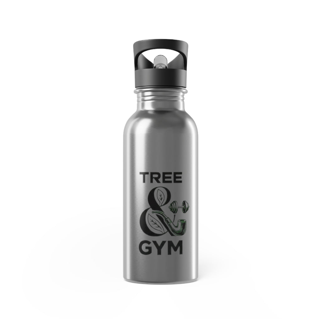 Tree & Gym Stainless Steel Water Bottle | 20oz Straw Bottle