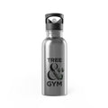 Tree & Gym Stainless Steel Water Bottle | 20oz Straw Bottle