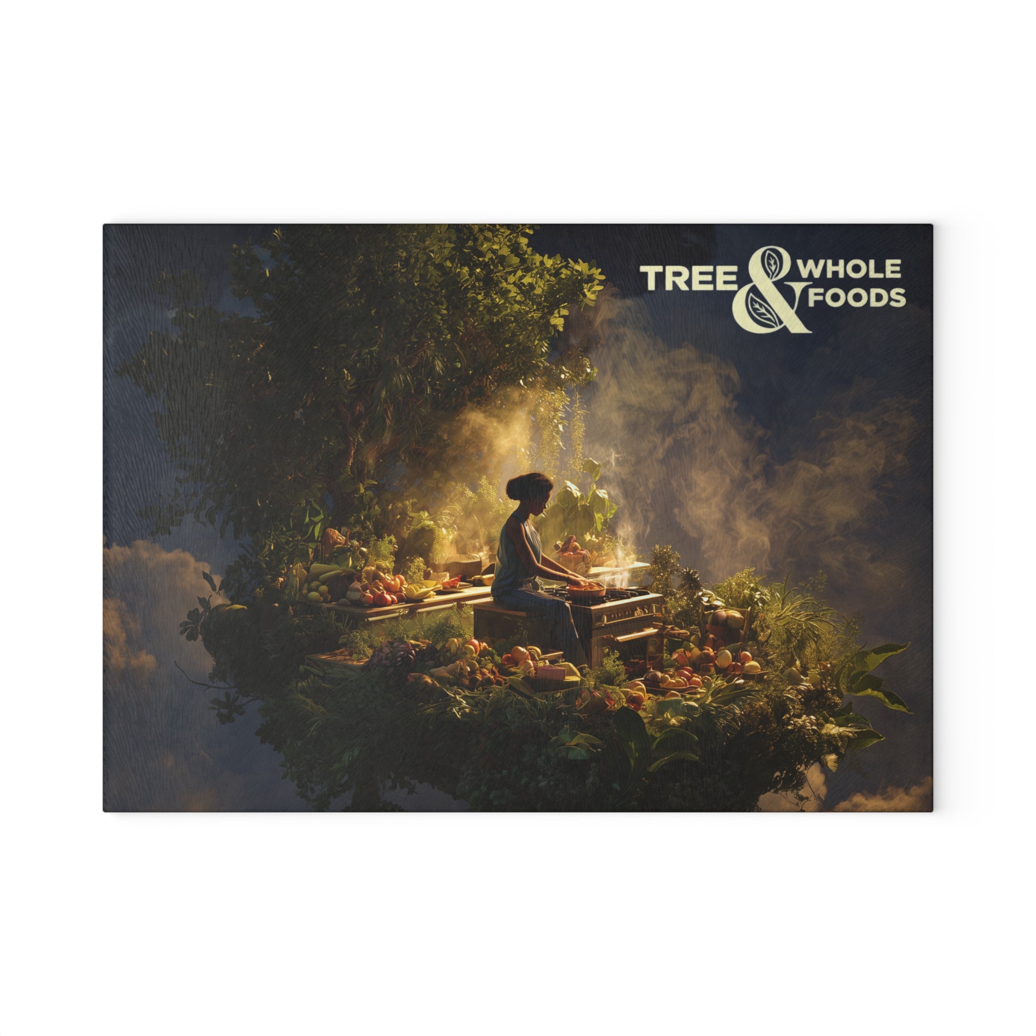 Graphic Tempered Glass Cutting Board