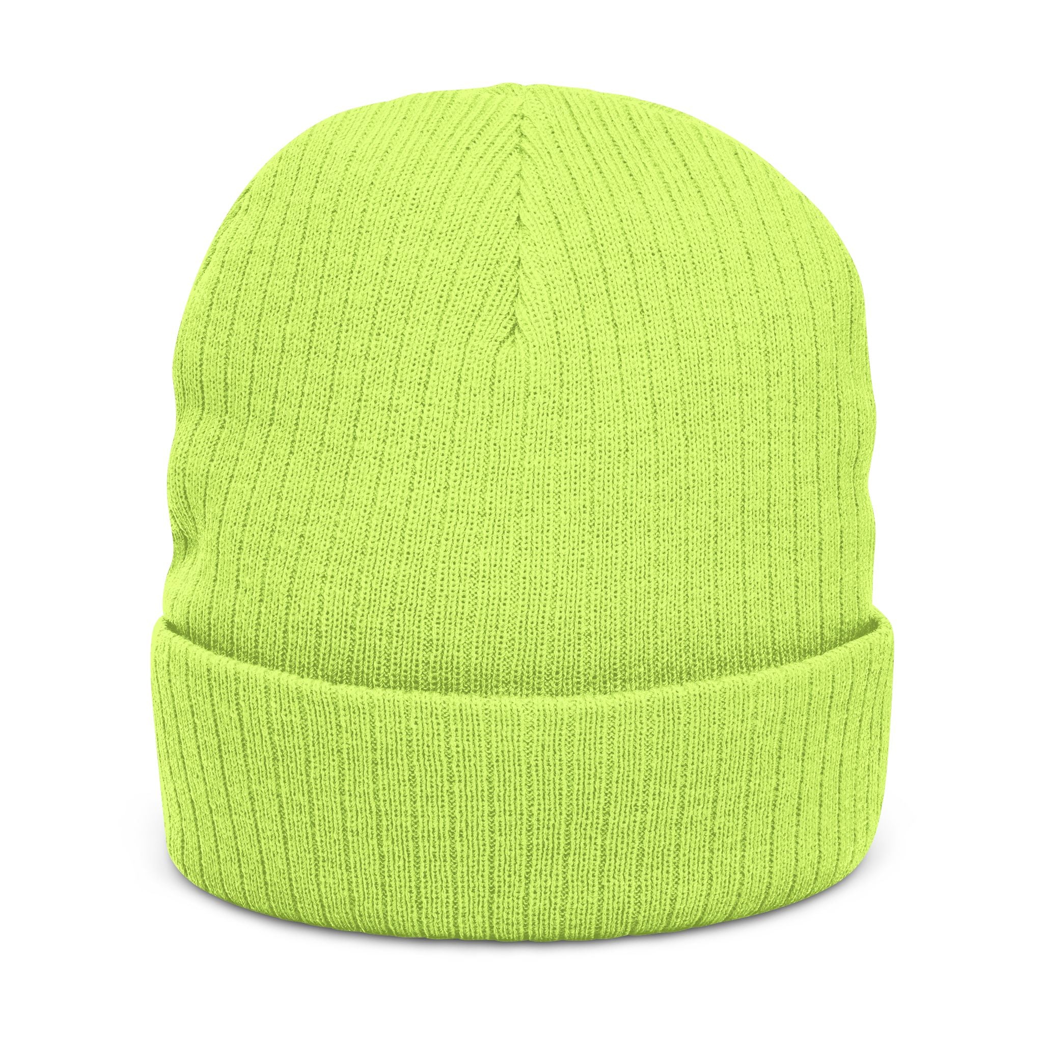 Embroidered Ribbed Beanie — 'Tree & Whole Foods' Logo Knit Hat