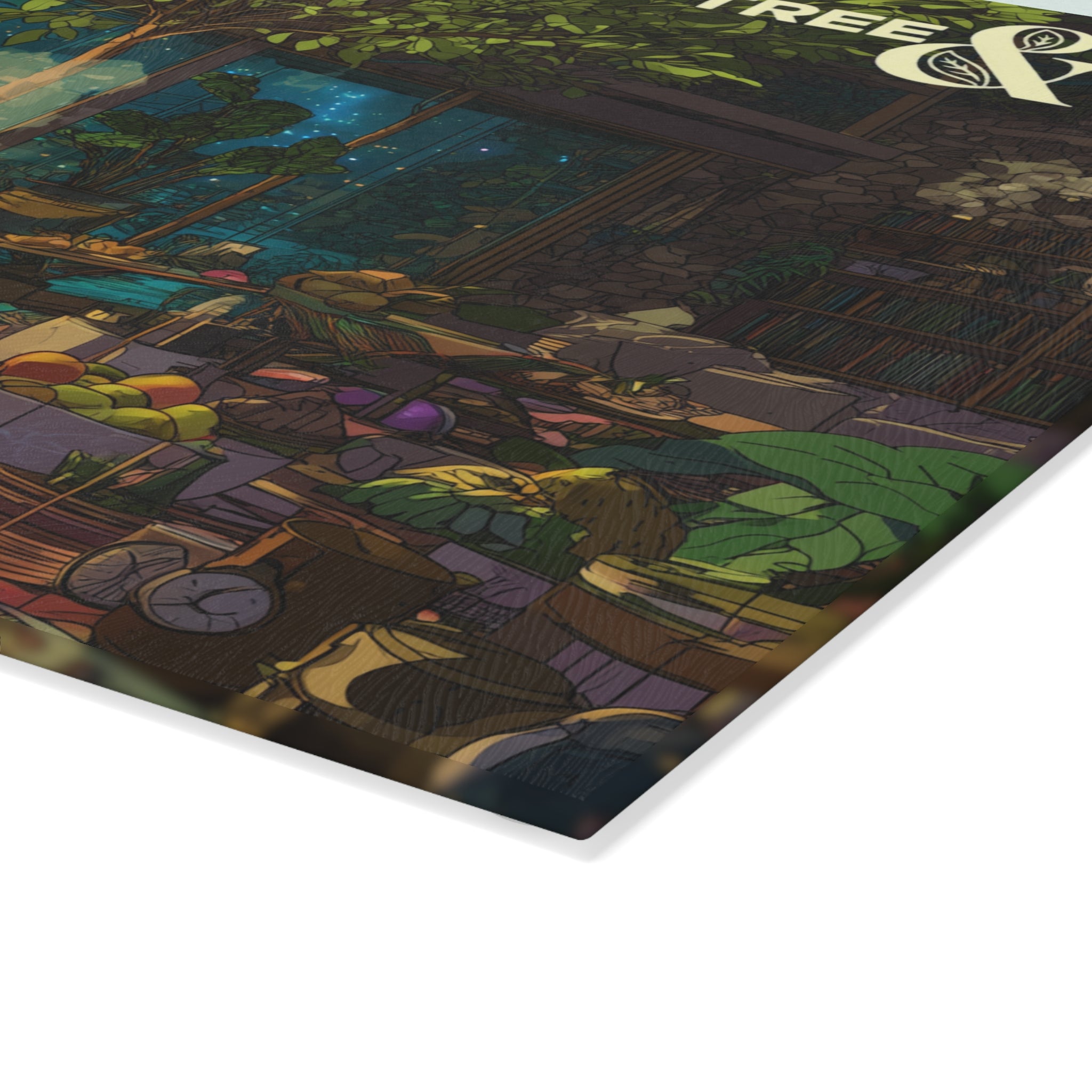 Graphic Tempered Glass Cutting Board