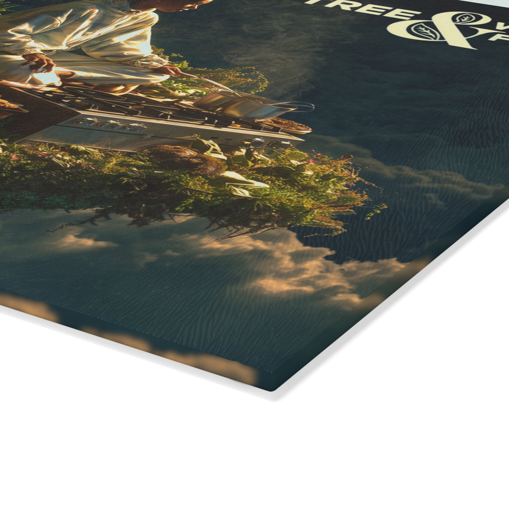 Graphic Tempered Glass Cutting Board