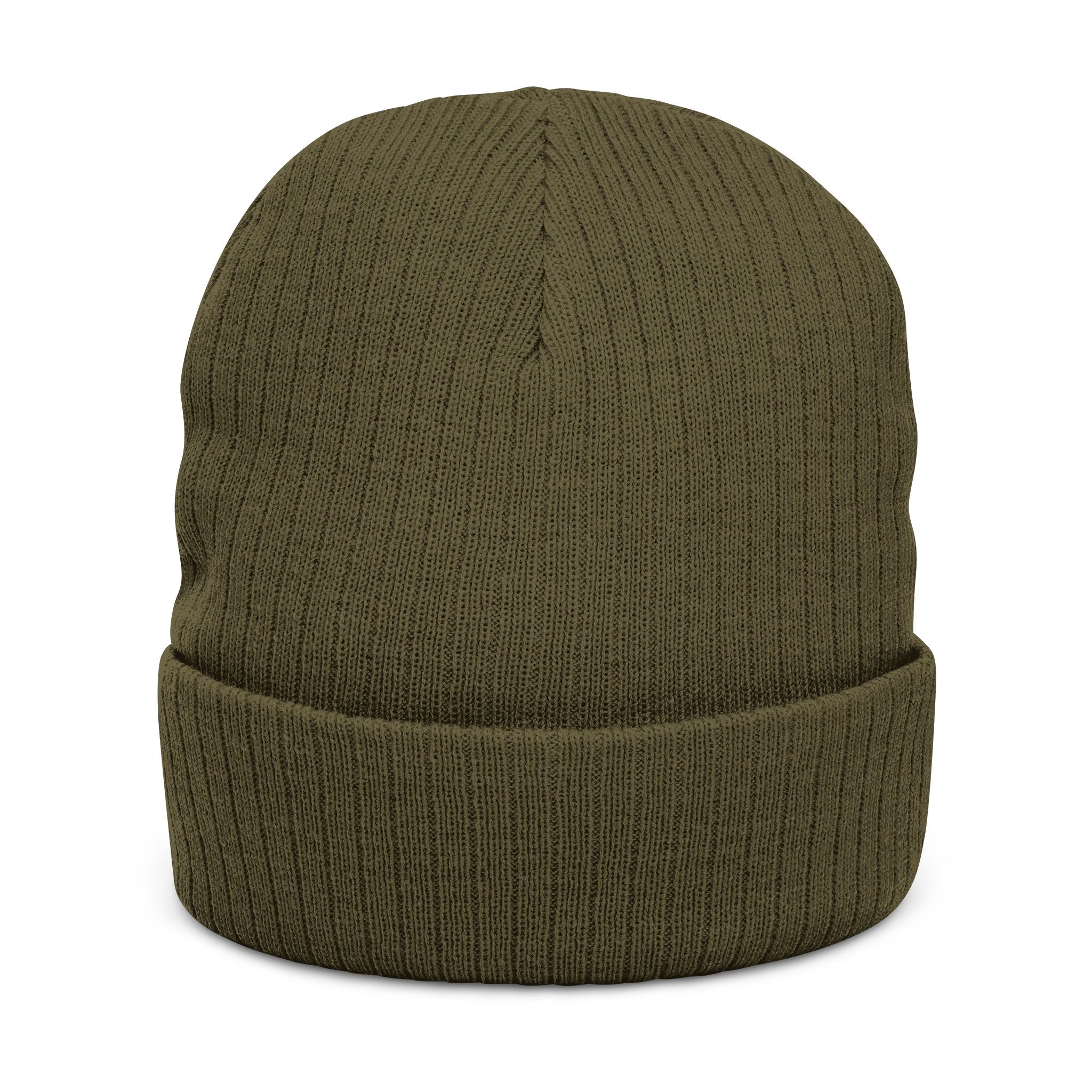 Embroidered Ribbed Beanie — 'Tree & Whole Foods' Logo Knit Hat