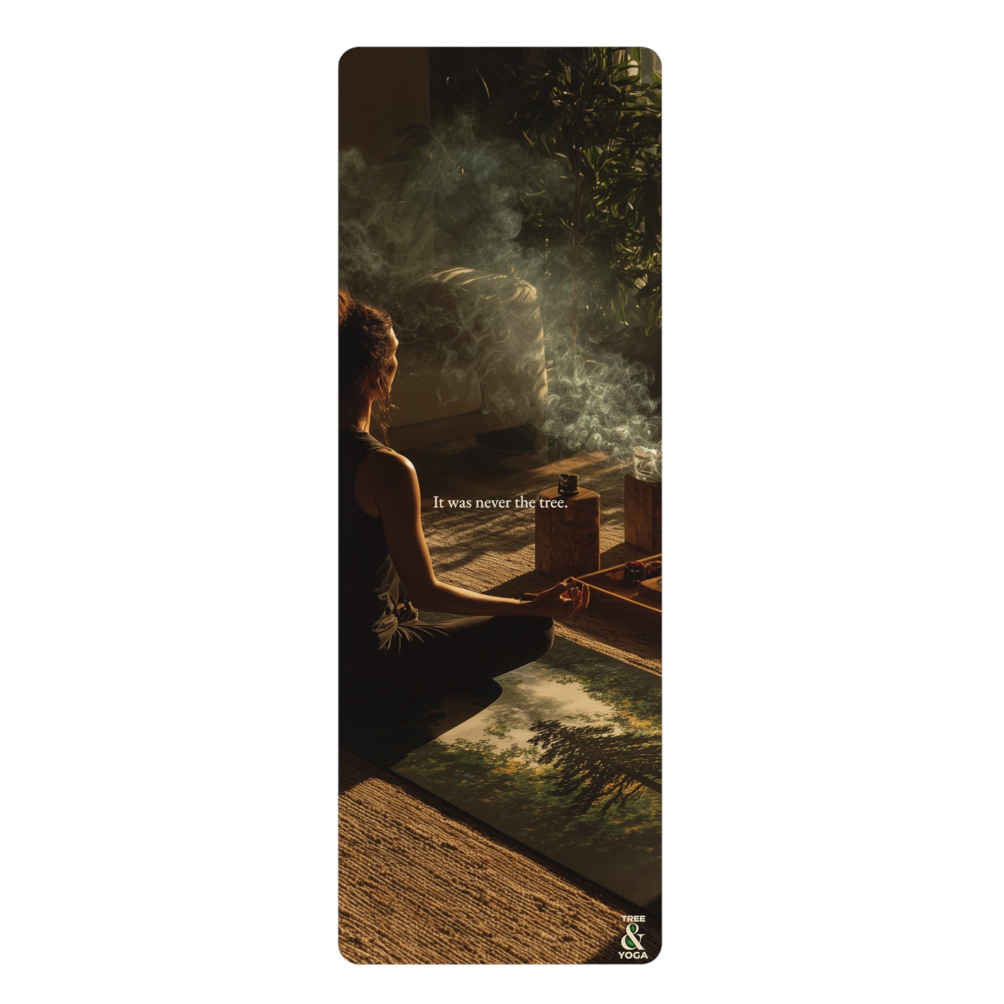 Tree & Yoga Rubber Mat