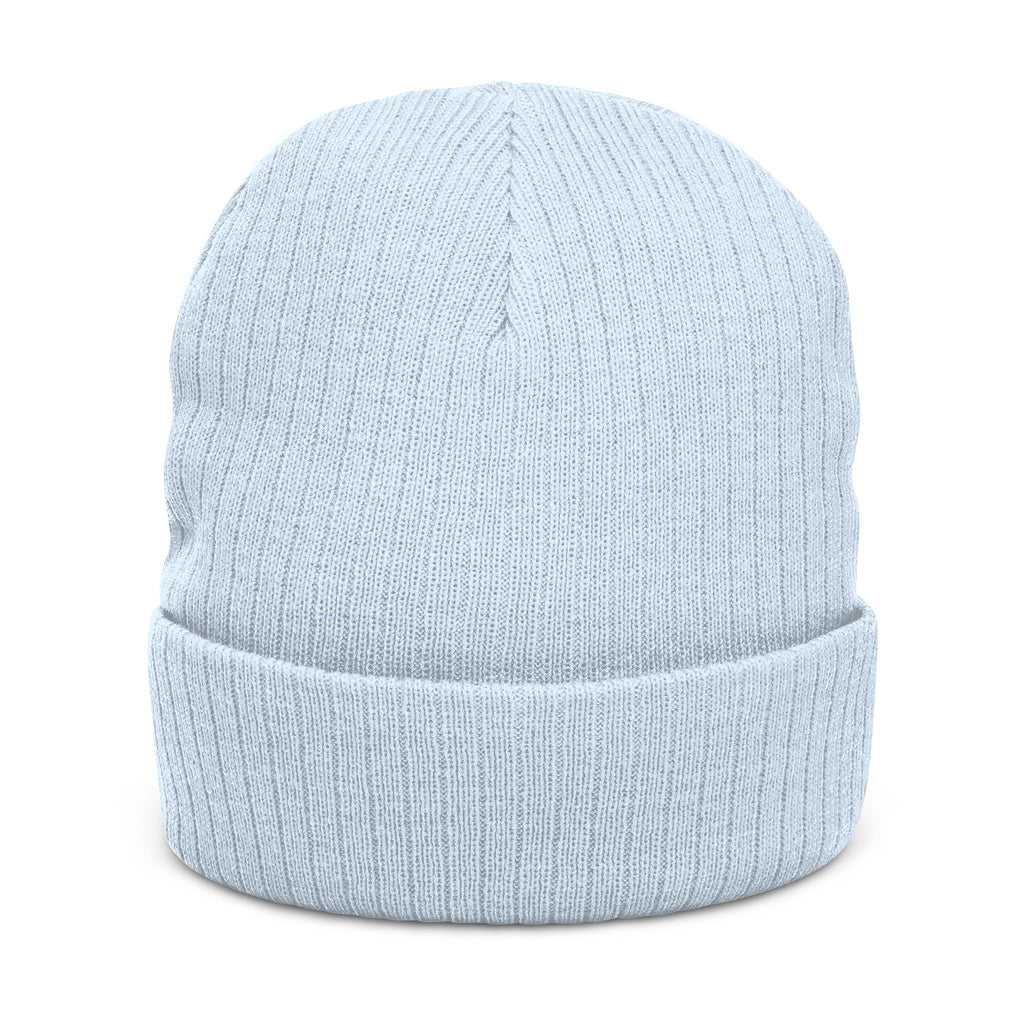 Embroidered Ribbed Beanie — 'Tree & Whole Foods' Logo Knit Hat
