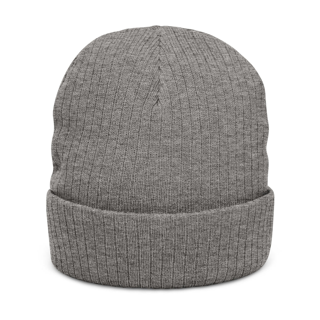 Embroidered Ribbed Beanie — 'Tree & Whole Foods' Logo Knit Hat