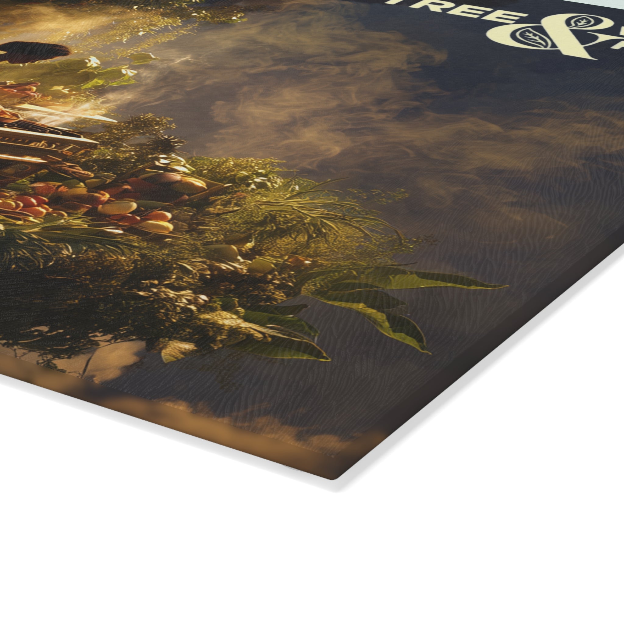 Graphic Tempered Glass Cutting Board