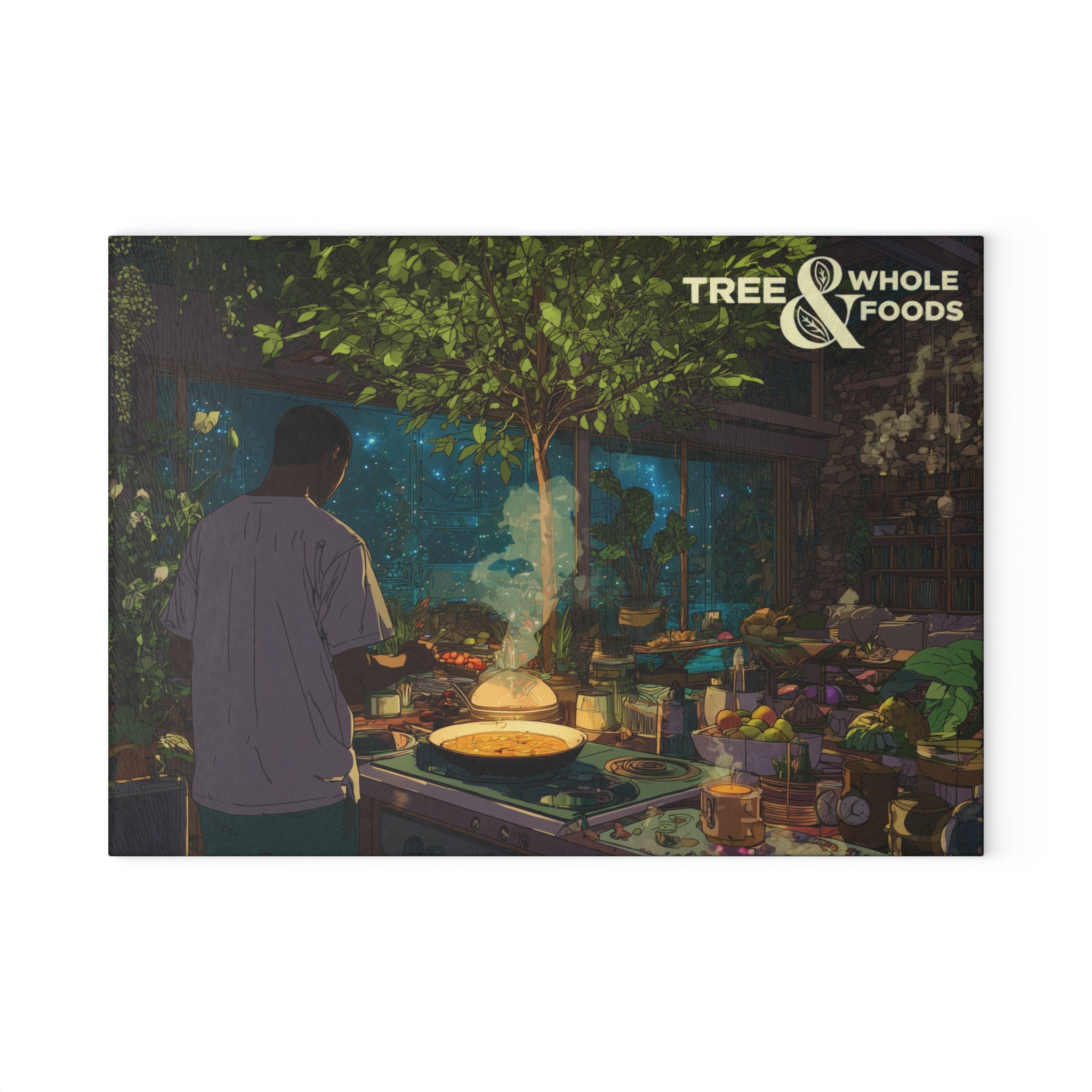 Graphic Tempered Glass Cutting Board