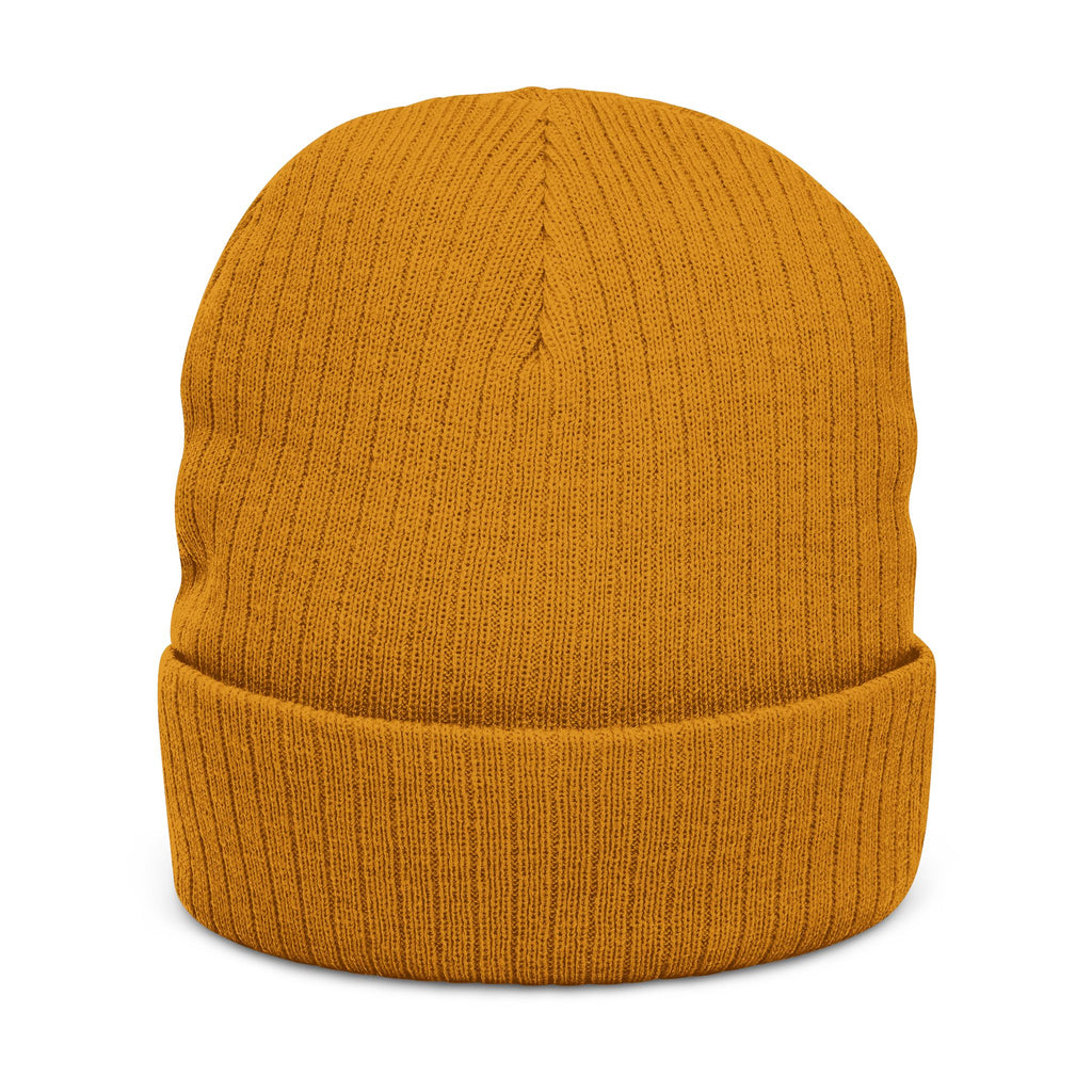 Embroidered Ribbed Beanie — 'Tree & Whole Foods' Logo Knit Hat