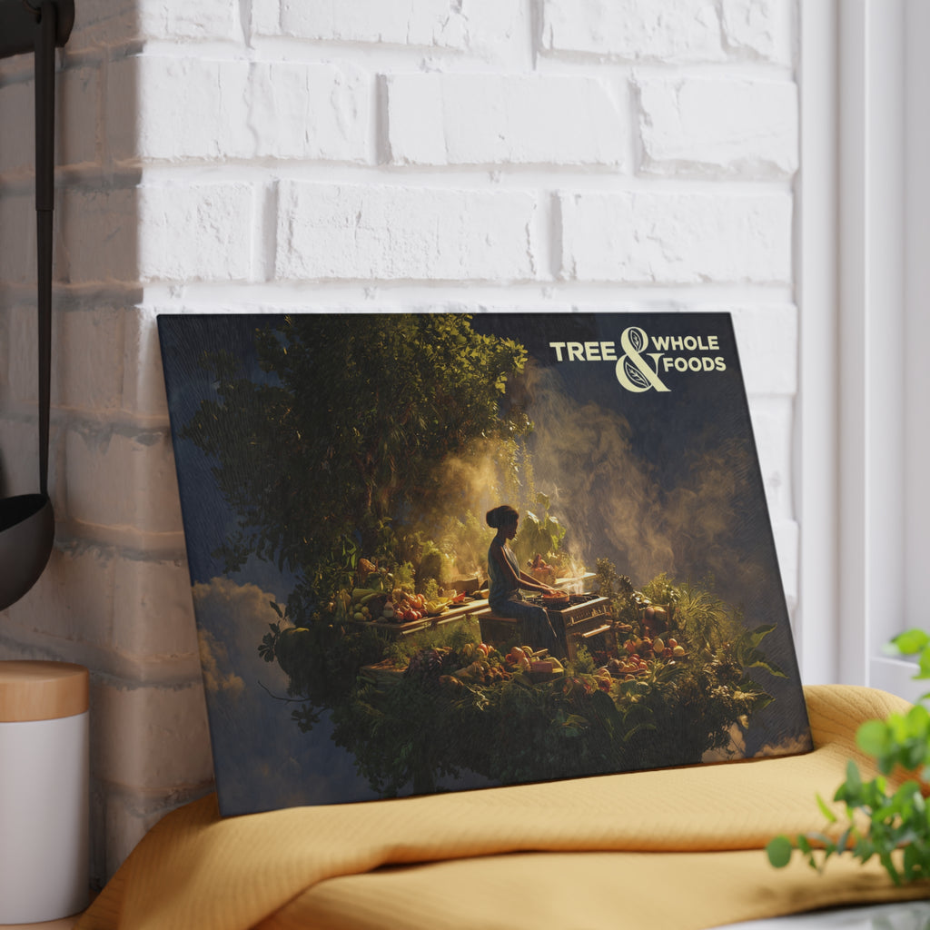 Graphic Tempered Glass Cutting Board